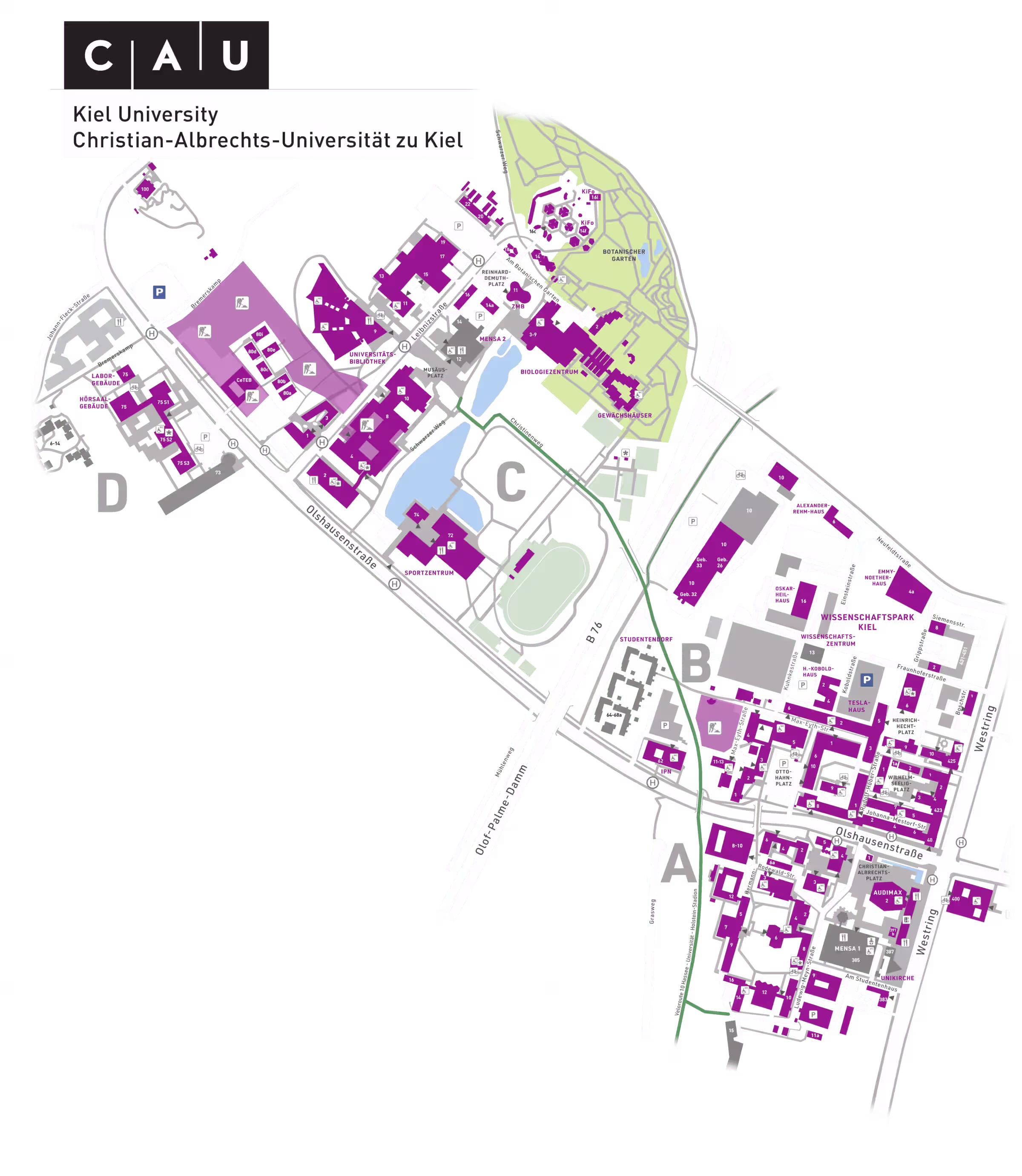 Campus Lageplan