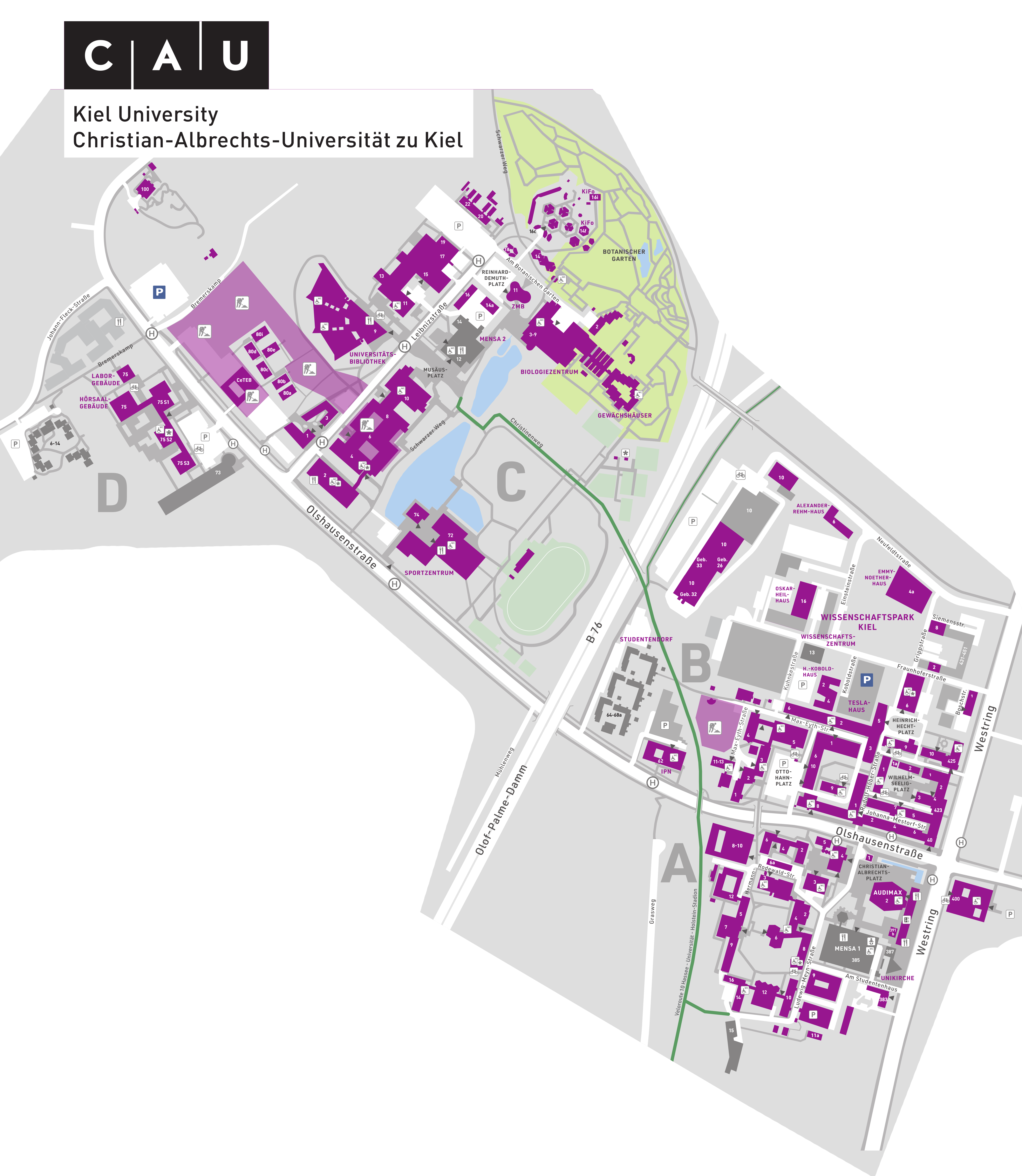 Campus Lageplan